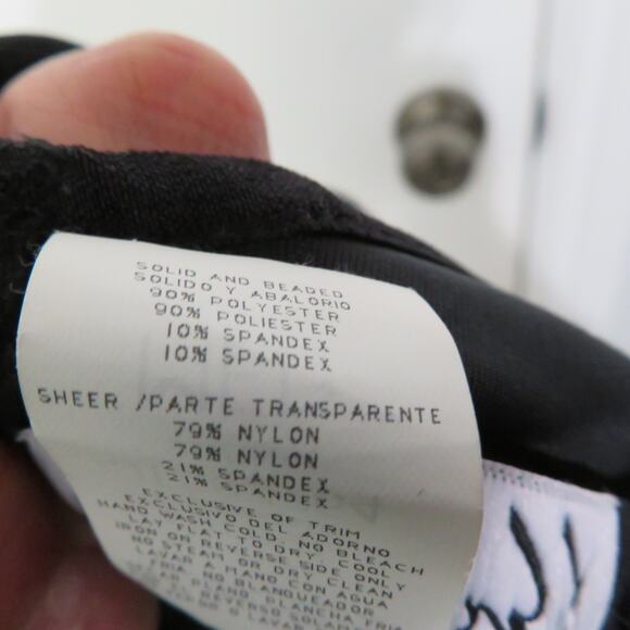 All That Jazz Womens Sz M Black Velvet Vintage Y2K Maxi Length Dress Sheer Waist - Picture 6 of 6